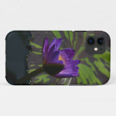 パープル《植物》スイレンの電話ケース Case-Mate iPhoneケース (裏面(横))