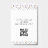 パープル 登録看護師 QR ロゴ バッジ (裏面)