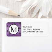 パープル（紋章の）フラ・ダ・リパターン差出人住所ラベル ラベル (インサイチュ)