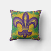 パープル（紋章の）フラ・ダ・リマルディグラ クッション (裏面)