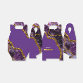 パープル&金ゴールドアゲートゲードグリッターサンキュー フェイバーボックス (折り畳みなし)