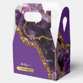 パープル&金ゴールドアゲートゲードグリッターサンキュー フェイバーボックス (オープン)