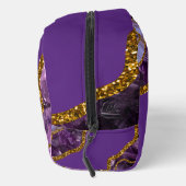 パープル&金ゴールドアゲートゲードグリッターモノグラム ドップキット (右)