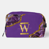 パープル&金ゴールドアゲートゲードグリッターモノグラム ドップキット (裏面)