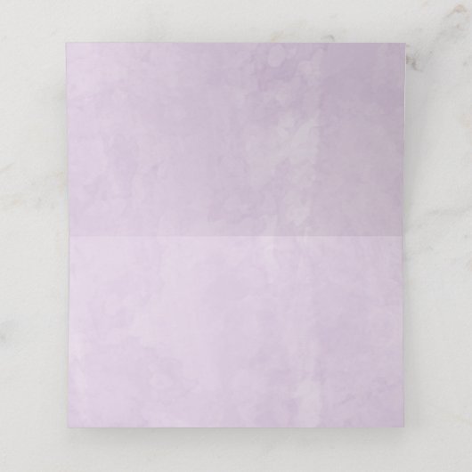 パープル&金ゴールドエレガントクインセニェラ プレイスカード (内部開封)