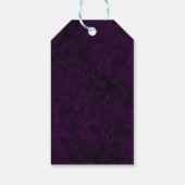 パープル&金ゴールドグリッターマーブルゲートハッピーバースデー ギフトタグ (裏面)