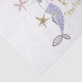 パープル&金ゴールドグリッターマーメイドバースデーパーティー 薄葉紙 (詳細)