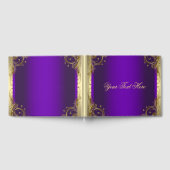 パープル&金ゴールドゲストブック ゲストブック (全面)