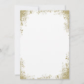 パープル&金ゴールドスウィート16パーティーエレガント誕生日 招待状 (裏面)