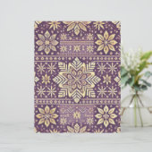 パープル&金ゴールドスカンジナビア冬のスクラップブック (スタンド正面)