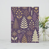 パープル&金ゴールドスカンジナビア自然スクラップブック (スタンド正面)