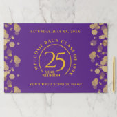 パープル&金ゴールドスクールカレッジ懇親会 ペーパーパッド (インサイチュ)