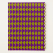 パープル&金ゴールドダイヤモンドグリッター プランナー手帳 (裏面)