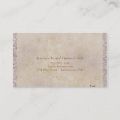 パープル&金ゴールドトンフライドラゴンフライグラムスパークル 名刺 (裏面)