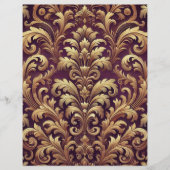 パープル&金ゴールドビクトリアンダマスクブック紙 (正面)