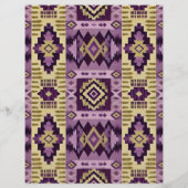 パープル&金ゴールドボホアステカジオパターンスクラップブック (裏面)