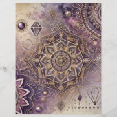 パープル&金ゴールドボホコンビナートマンダラススクラップブック (正面)