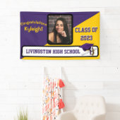 パープル&金ゴールド卒業 横断幕 (インサイチュ)