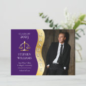 パープル |金ゴールド大学院波法法法法学Grad 案内状 (スタンド正面)