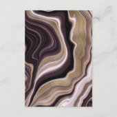 パープル&金ゴールド大理石QRCodeのエンクロー結婚ションカード エンクロージャーカード (裏面)