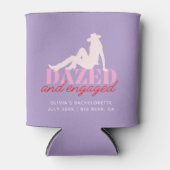 パープル Dazed & Engaged レトロカウガール ブライズメイド 缶クーラー (正面)