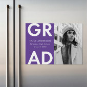 パープル | Gradはっきりした Photo Sgaration発表 マグネット招待状