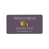 パープル | Sage Smudgeスティック製品ラベル ラベル (正面)