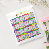 パープルBINGOカードパーティーの好意バッグ フェイバーバッグ (封をした状態)