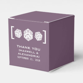 パープルD20サイコロゲーマーフェイスボックス フェイバーボックス