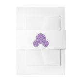 パープルD20サイコロ結婚ズベリーバンド 招待状ベリーバンド (正面例)