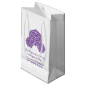 パープルD20サイコロ結婚ズ抱き枕 スモールペーパーバッグ (正面アングル)
