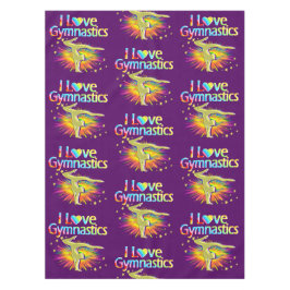 パープルIは体操テーブルクロスのカバーが大好き テーブルクロス