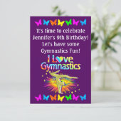 パープルI愛する体操招待状 招待状 (スタンド正面)