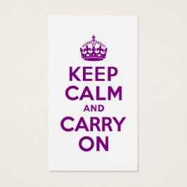パープルKeep Calm and Carry On