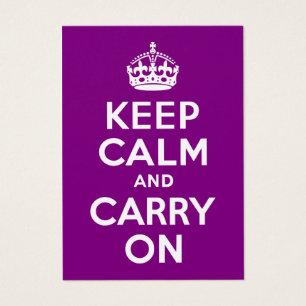 パープルKeep Calm and Carry On