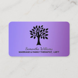 パープルMFT結婚と家族のセラピスト 名刺