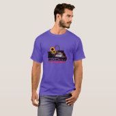パープルMOKAN Badlanders メンズトリブレンドシャツ Tシャツ (正面フル)