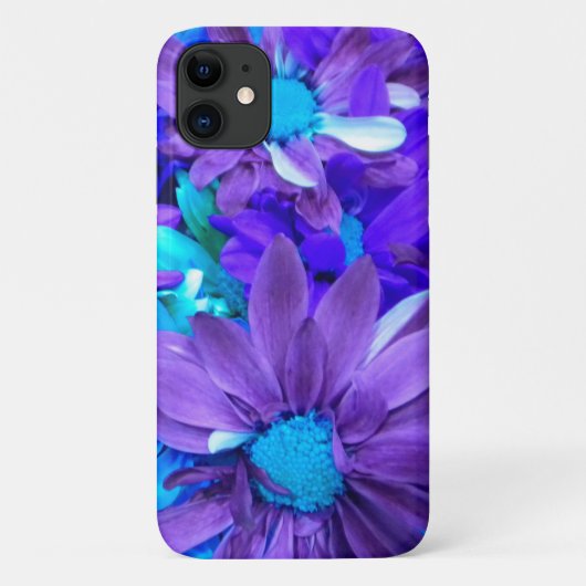 パープルNターコイズブーケ Case-Mate iPhoneケース (裏面)