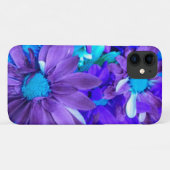パープルNターコイズブーケ Case-Mate iPhoneケース (裏面(横))
