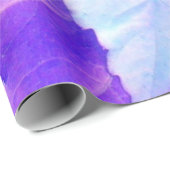 パープルNティール（緑がかった色）葉 ラッピングペーパー (ロールコーナー)