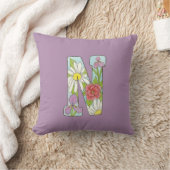 パープルNピローアイリス,デイジー,バラ クッション (ブランケット)