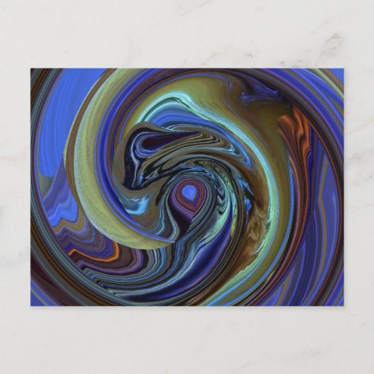 パープルN金ゴールドドリームキャッチャポストカード ポストカード (正面)