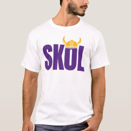 パープルSKOLアメリカンフットボールファンデザイン Tシャツ