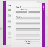 パープルSNACK両面レシピ (正面/裏面)