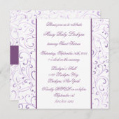 パープルSweet sixteen招待状 招待状 (正面/裏面)