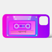 パープルVAPORWAVE美学90sホットピンクミキステープ Case-Mate iPhoneケース (裏面 (横))