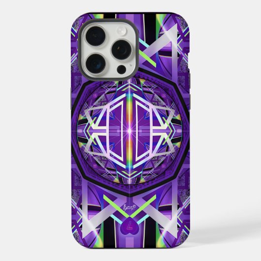 パープルw3 iPhoneケース (裏面)