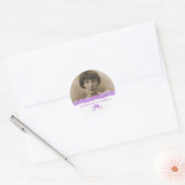 パープ忘れルメではなくハート記念カスタム ラウンドシール (封筒)