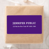 パープ王室のルパーソナライズされたモダンシンプルデザイン ラベル (インサイチュ)