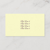 パープ白熱［赤熱］光を放つルアイリスフローラ名刺 名刺 (裏面)